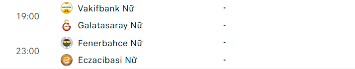 Lịch thi đấu bóng chuyền hôm nay 24/3 811152