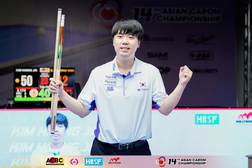 Bao Phương Vinh lên ngôi á quân carom 3 băng châu Á 831668