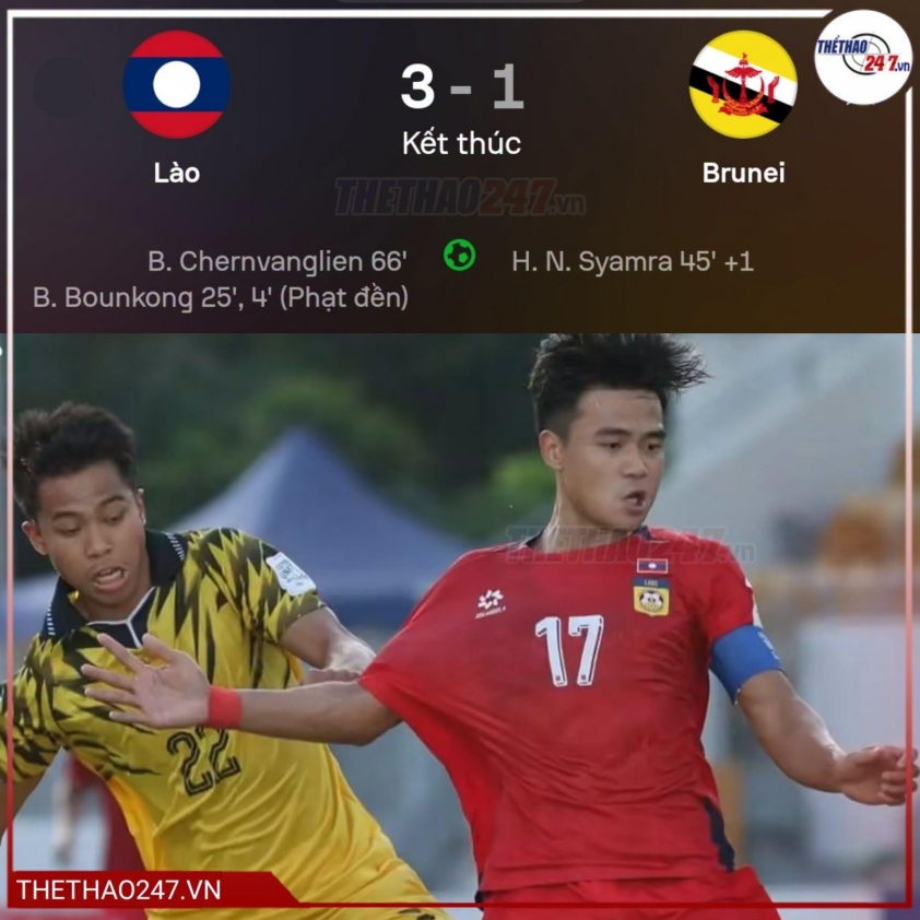 CĐV Lào đồng loạt nhắc tên Việt Nam sau chiến thắng 3-1 tại FIFA ASEAN Cup